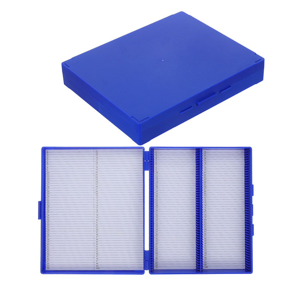 Pathology Slide Storage - 2 Pezzi Scatola Organizzatrice Trasparente per